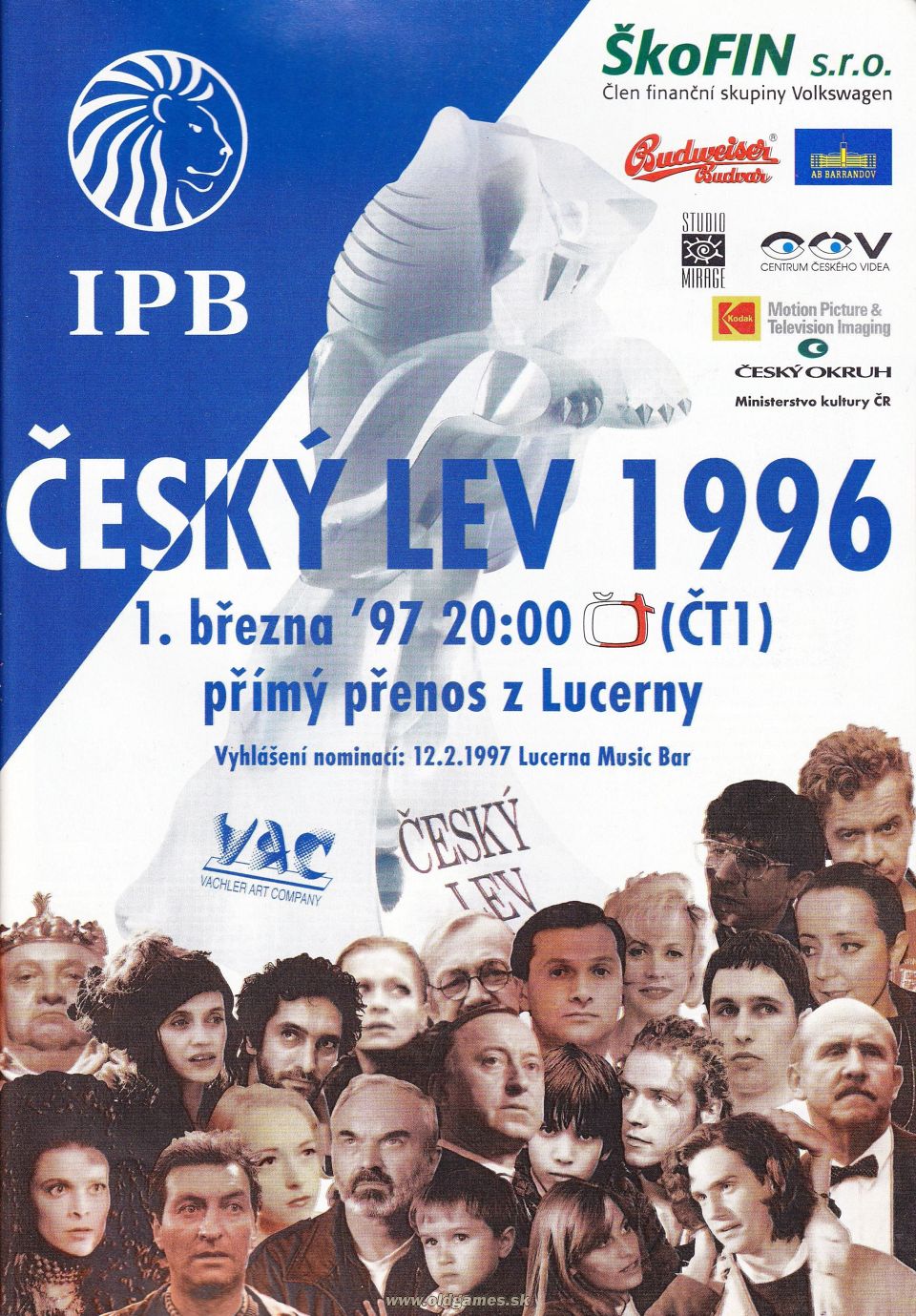 reklama - Český Lev 1996