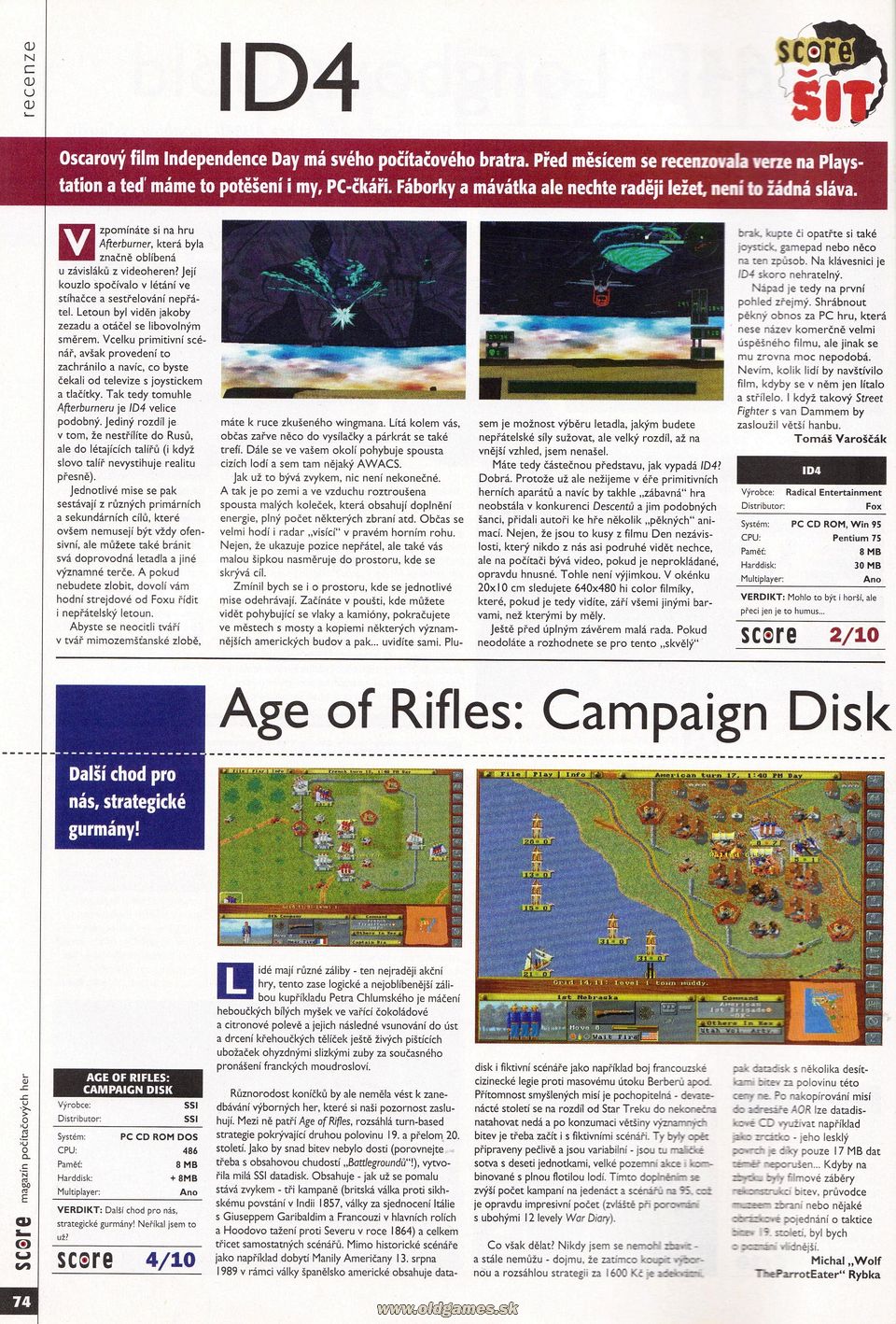 ID4, Age of Rifles: Campaign Disk