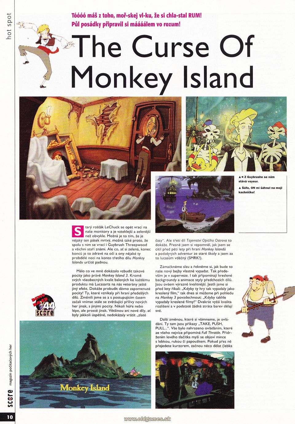Hot spot: The Curse of Monkey Island