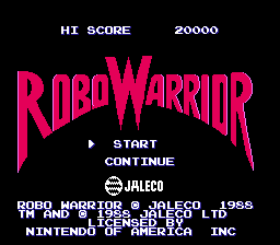 NES, Title (US) - RoboWarrior