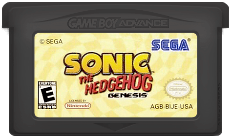 Sonic the Hedgehog Genesis Version Nintendo Game Boy Advance 