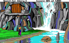 Vodopád s jeskyní poustevníka