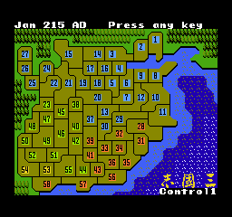 NES, mapa Číny (5. scenario)